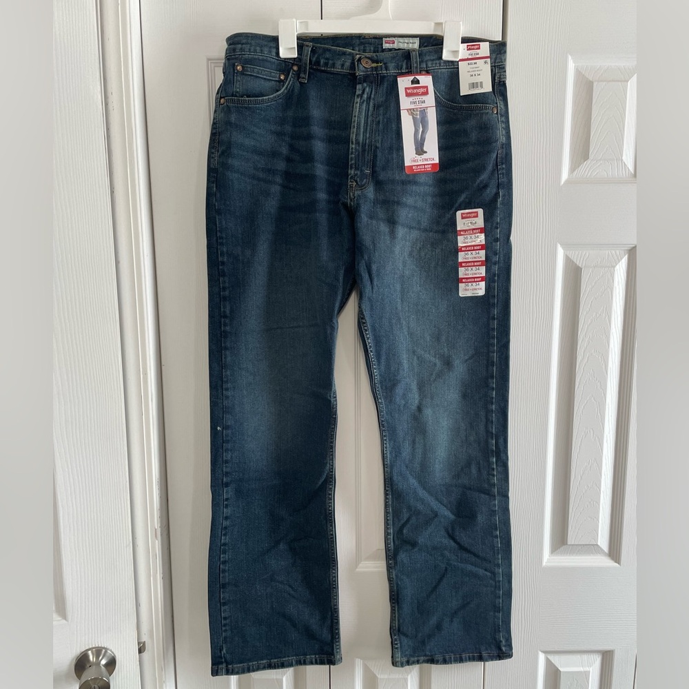 Wrangler Men’s Jean Relaxed Boot 36x34 NWT